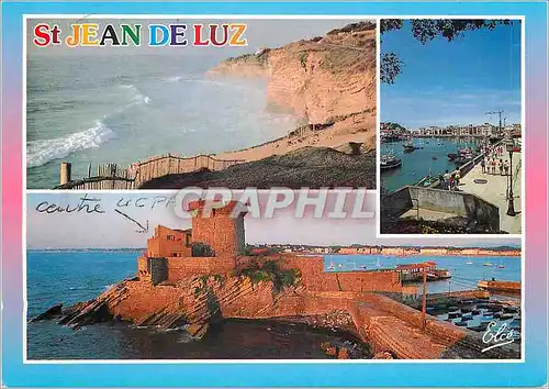 Cartes postales moderne Saint Jean de Luz La Cote Le Port Le Fort de Socoa