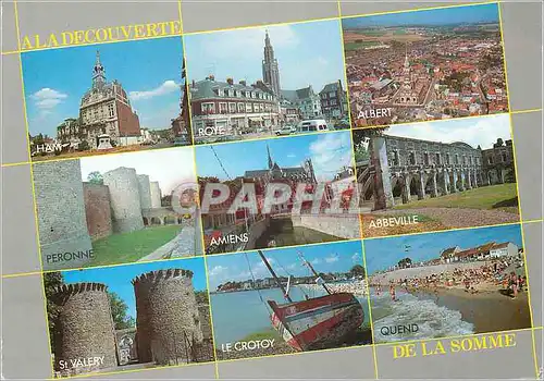 Cartes postales moderne Somme Panorama du Departement Ham Roye Albert Peronne Amiens Abbeville St Valery Le Crotoy