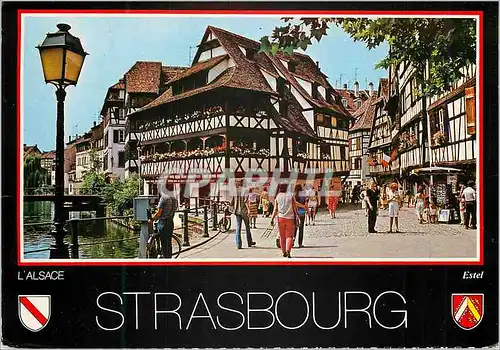 Moderne Karte Strasbourg L'Alsace La Petite France