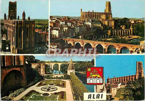 Moderne Karte Albi (Tarn) Ville d'Art Centre de Tourisme