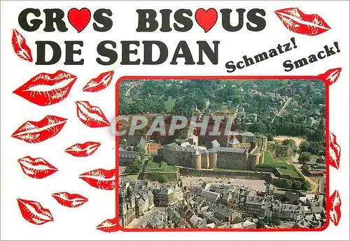 Moderne Karte Gros Bisous de Sedan (Ardennes) France Le Chateau Fort le plus Etendu d'Europe (XIe XVIe Siecle)