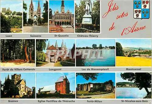 Cartes postales moderne Jolis Sites de l'Aisne A Travers le charme varie de sa Nature Souriante