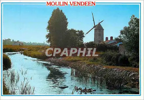 Cartes postales moderne Moulin Vendeen Au Pays de Monts