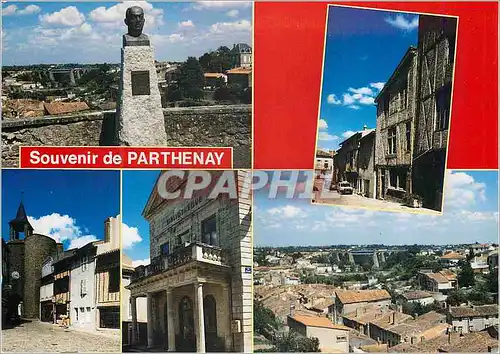 Moderne Karte Souvenir de Parthenay (Deux Sevres) Vues diverses