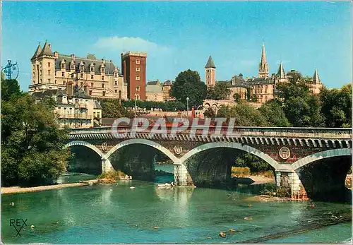 Cartes postales moderne Pau (Pyrenees Altantiques) Le Gave et le Chateau