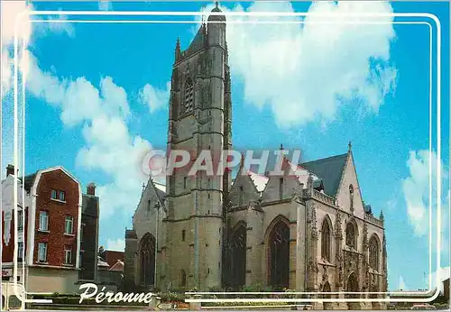 Moderne Karte Regard sur Peronne (Somme) Eglise St Jean