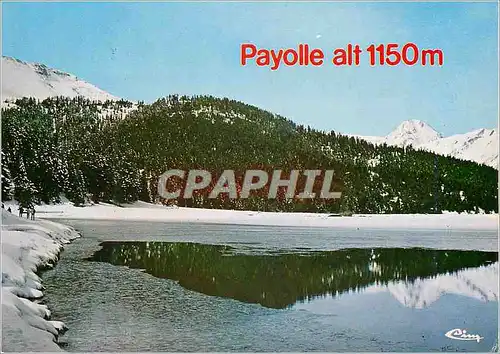 Cartes postales moderne Lac de Payolle (Hautes Pyrenees) Alt 1150 m Le Lac Glace et les Pistes de ski de fond
