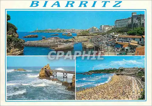 Moderne Karte Biarritz (P Atl) Bateaux