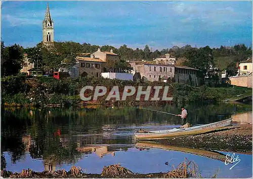 Cartes postales moderne Sainte Foy La Grande Les Rives de la Dordogne Peche