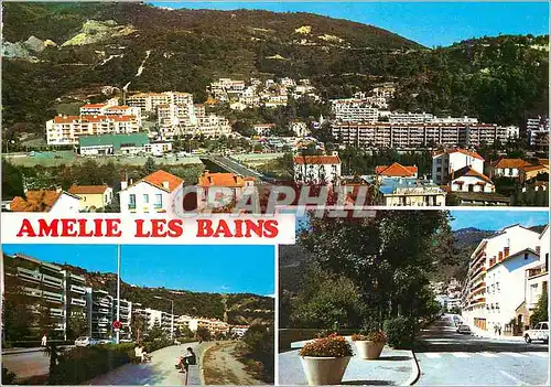 Moderne Karte Amelie les Bains Perle des Pyrenees Alt 230 m Station Thermale et Climatique Ete Hiver Quartier