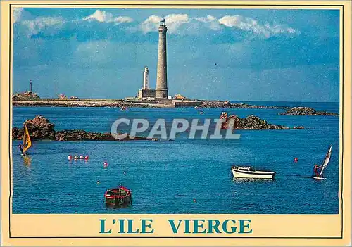 Moderne Karte Plouguerneau Couleurs de Bretagne le Phare de l'Ile Vierge