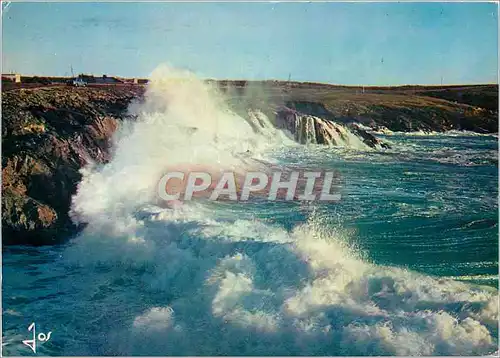 Cartes postales moderne Quiberon la Bretagne en Couleurs Vagues Deferlant sur la Cote Sauvage