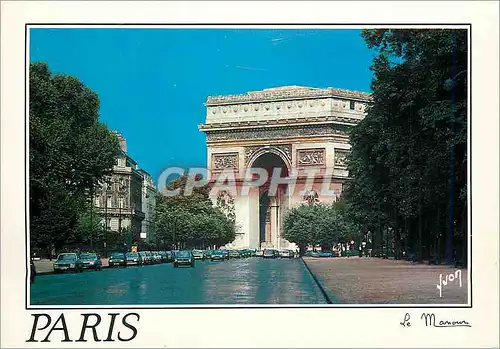 Moderne Karte Paris Couleurs et Lumiere de Paris l'Arc de Triomphe