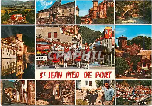 Cartes postales moderne St Jean Pied de Port ( P A) Ville Fortifiee sur la Nive a 8 km de l'Espagne Pays Basque Folklore