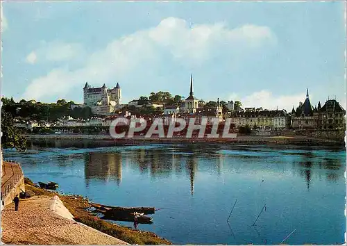 Cartes postales moderne Saumur (M et L) la Loire et le Chateau