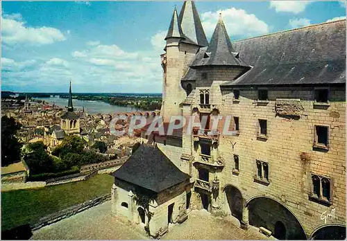 Moderne Karte Saumur (Maine et Loire) les Chateaux de la Loire Depuis la Cour Interieur du Chateau