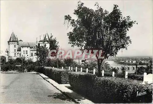 Cartes postales moderne Saumur (Maine et Loire) les Merveilles du Val de Loire le Chateau et la Loire vus de la Promenad