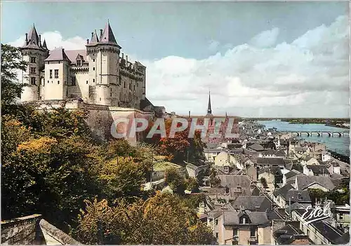 Cartes postales moderne Saumur le Chateau la Ville et la Loire