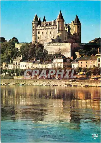 Cartes postales moderne Saumur (Maine et Loire) le Chateau (XIVe XVIe siecle) et la Loire