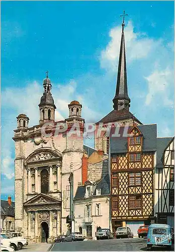 Cartes postales moderne Saumur (Maine et Loire) les Merveilles du Val de Loire l'Eglise Saint Pierre (XIVe XVIe siecles)