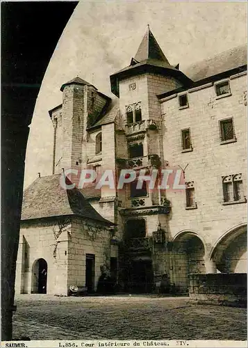 Moderne Karte Saumur Cour Interieure du Chateau