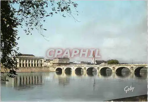 Cartes postales moderne Saumur (M et L) la Loire et le Theatre