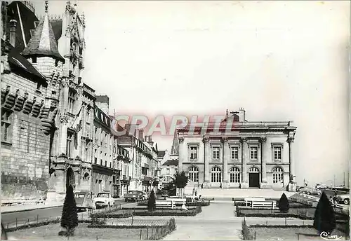 Moderne Karte Saumur (M et L) l'Hotel de Ville et le Theatre