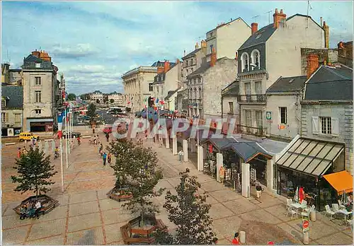 Moderne Karte Saumur (Maine et Loire) Place de la Bilange en Anjou