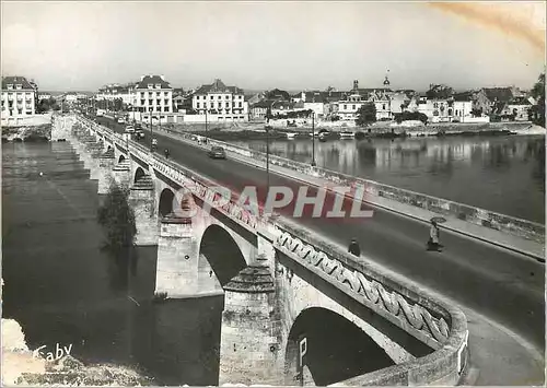 Moderne Karte Saumur (M et L) le Pont et la Loire