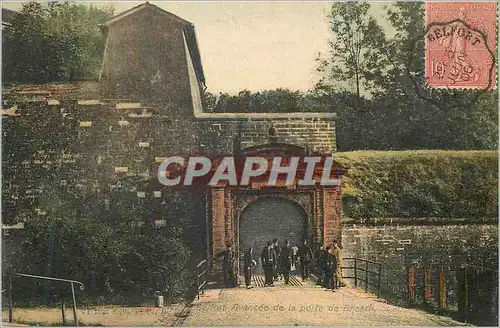Cartes postales Belfort Avancee de la Porte de Brisach Militaria