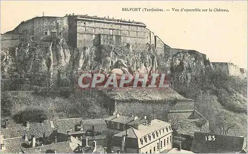 Cartes postales Belfort (Territoire) vue d'Ensemble sur le Chateau