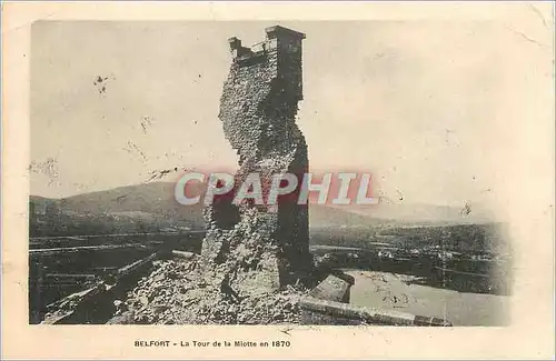 Cartes postales Belfort la Tour de la Miotte en 1870