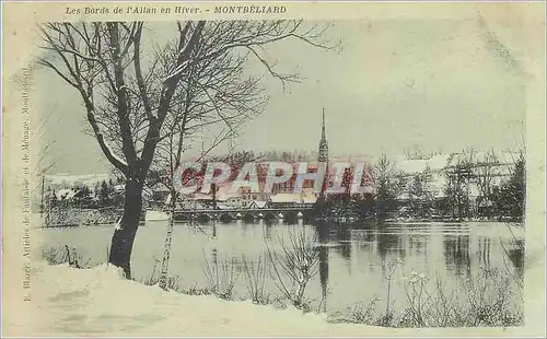Cartes postales Montbeliard les Bords de l'Allan en Hiver