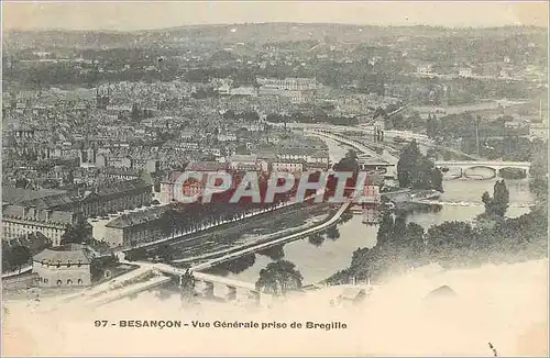 Ansichtskarte AK Besancon vue Generale prise de Bregille
