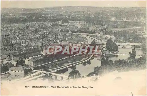 Cartes postales Besancon vue Generale prise de Bregille