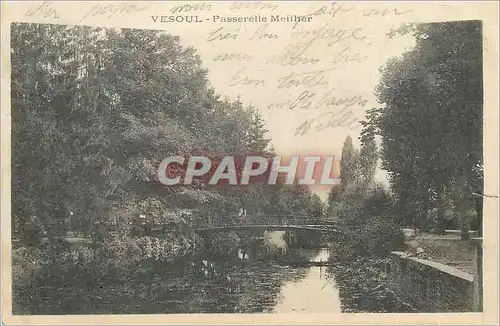 Cartes postales Vesoul Passerelle Meilher