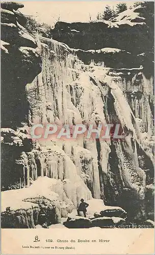 Cartes postales Chute du Doubs en HIver