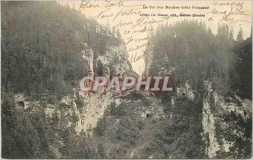 Cartes postales Le Col des Roches (Cote Francais)