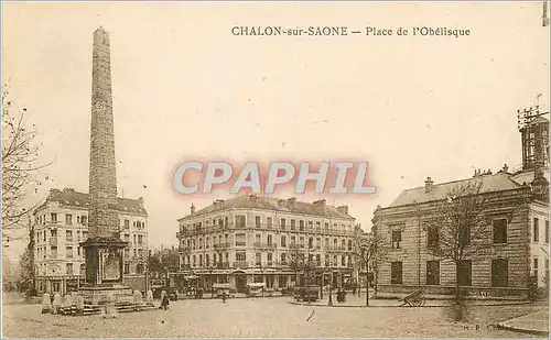 Cartes postales Chalon sur Saone Place de l'Obelisque