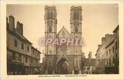 Ansichtskarte AK Chalon sur Saone Cathedrale St Vincent