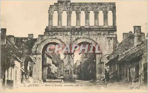 Cartes postales Autun Porte d'Arroux Ensemble Cote de l'Entree