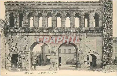Cartes postales Autun la Porte Saint Andre