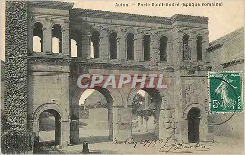 Cartes postales Autun Porte Saint Andre (Epoque Romaine)