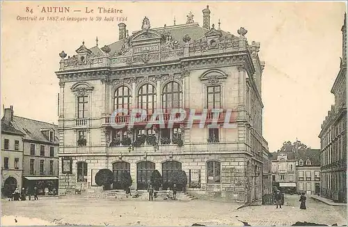 Cartes postales Autun le Theatre Construit en 1882 et Inaugure le 30 Aout 1884
