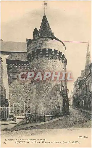Ansichtskarte AK Autun Ancienne Tour de la Prison (Musee Rollin)