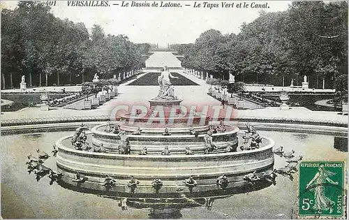 Ansichtskarte AK Versailles le Bassin de Latone le Tapis Vert et le Canal