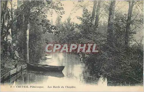 Ansichtskarte AK Creteil Pittoresque les Bords du Chapitre Bateaux