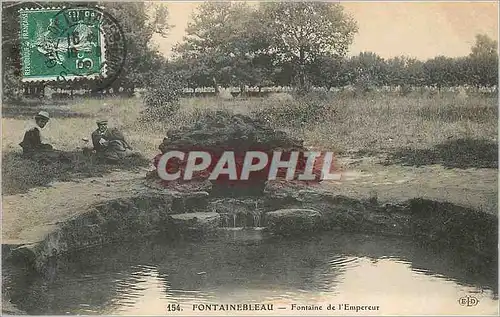 Ansichtskarte AK Fontainebleau Fontaine de l'Empereur