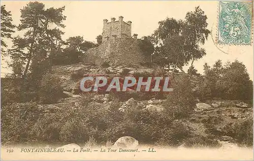 Cartes postales Fontainebleau la Foret la Tour Denecourt
