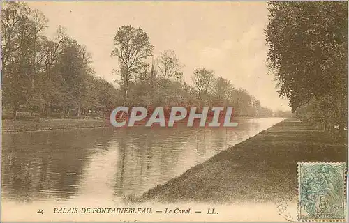 Ansichtskarte AK Palais de Fontainebleau le Canal